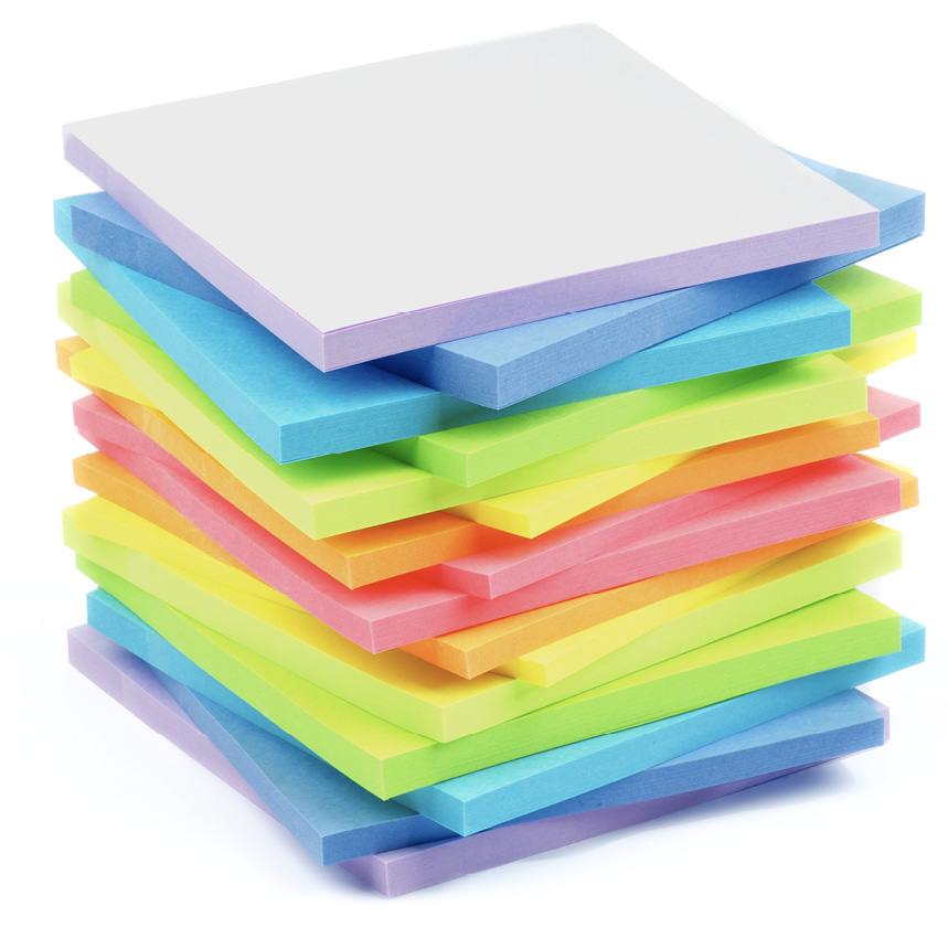 Pile of sticky notes