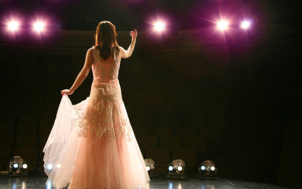 theater woman acting