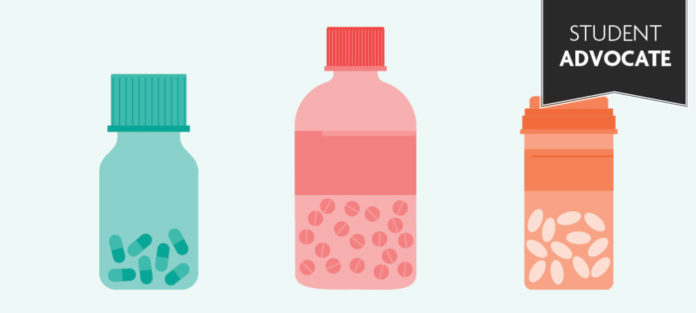 Student Advocate - pill bottles