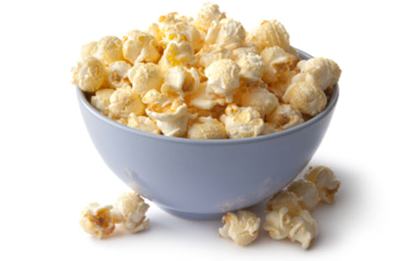 snacks bowl of popcorn