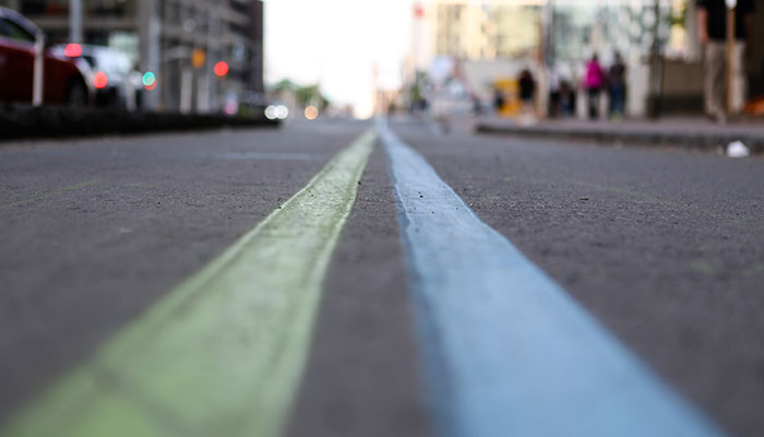 Close up of road