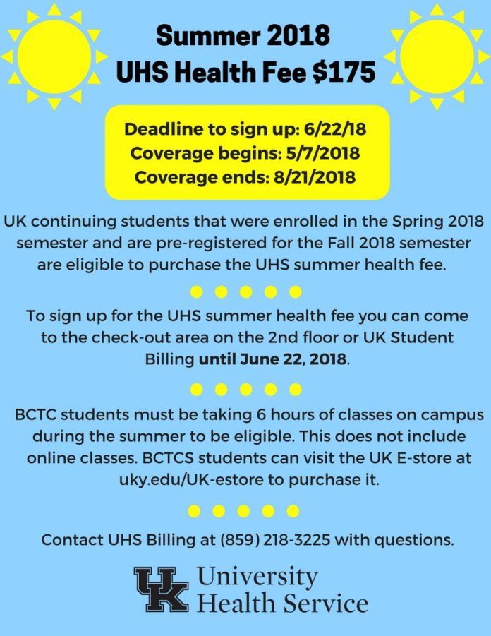 Summer Health Fee
