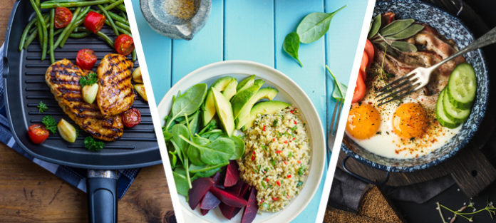 Collage of diverse meals