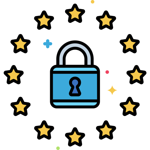 lock icon with stars around it | safety tips when banking online
