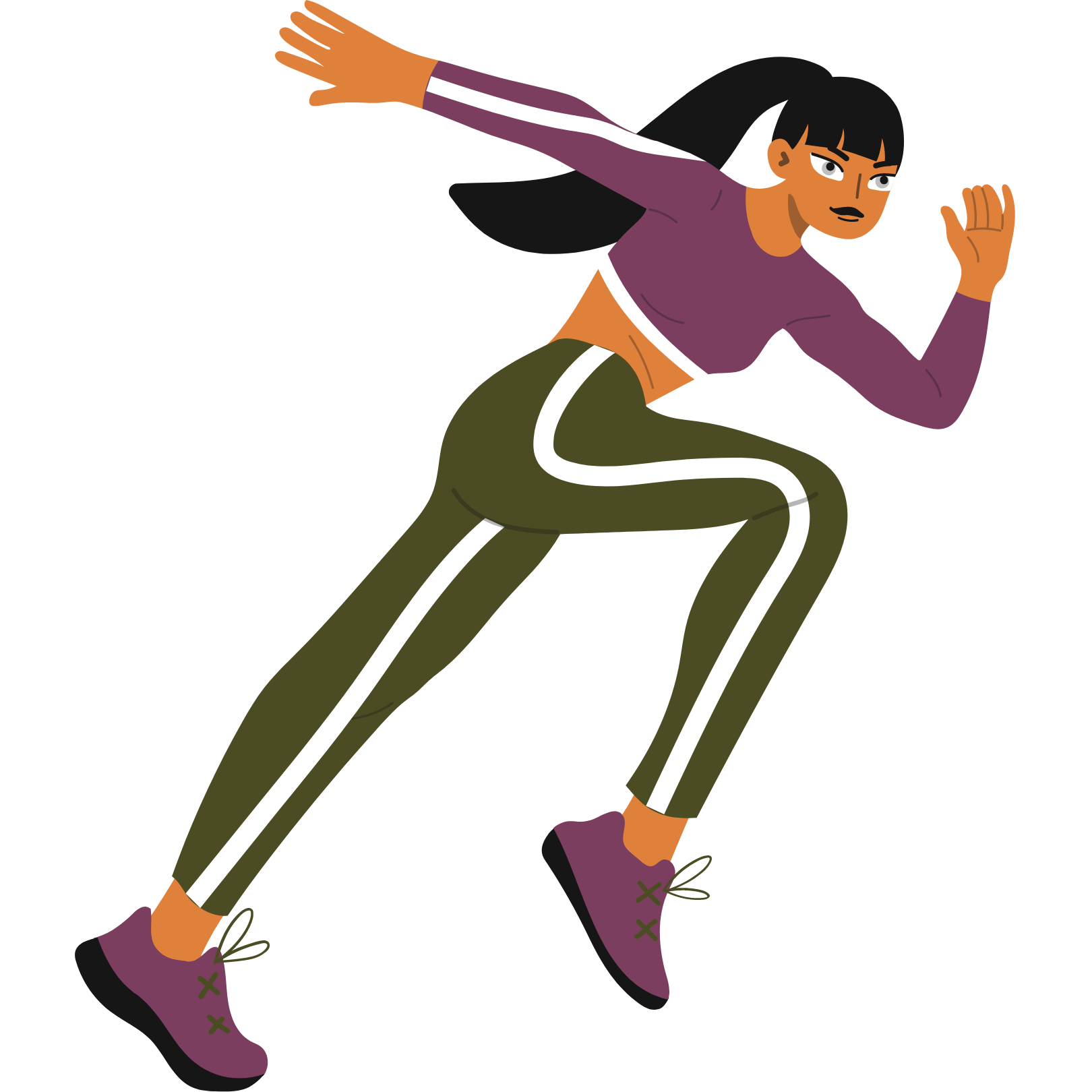 icon of woman running | beginner running schedule