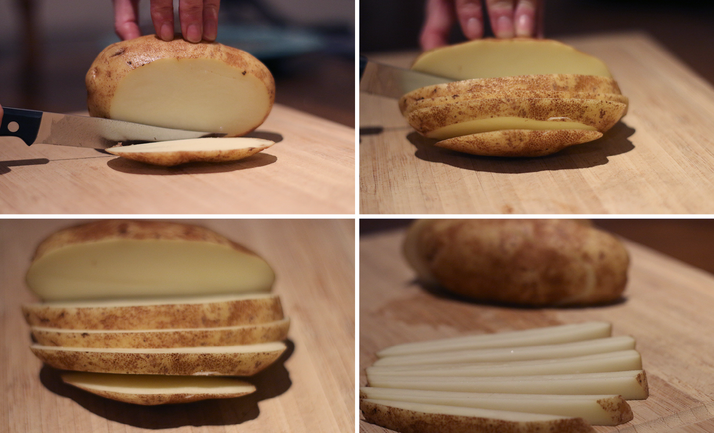 Potato slicing step-by-step | healthy grilled cheese recipe