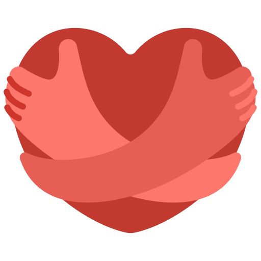 hugging heart icon | how to accept being friendzoned