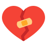 heart icon with bandaid | Know when to salvage or end the friendship
