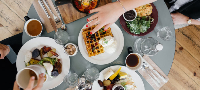 Breakfast table