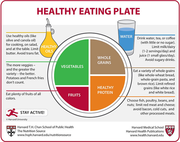 Harvard healthy eating plate