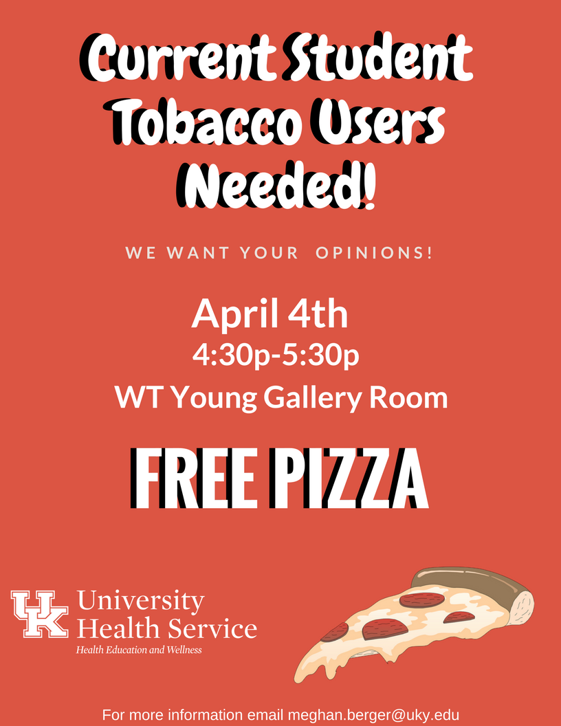 tobacco focus group flyer png university of kentucky focus group flyer