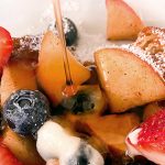 UCookbook: Vegan French toast with apple cinnamon topping french toast with apples and berries | vegan french toast recipe