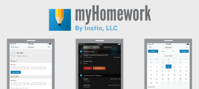 myHomework by Instin, LLC screen shots