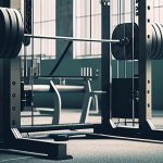 A squat rack with heavy weights stands in an empty, sunlit gym.