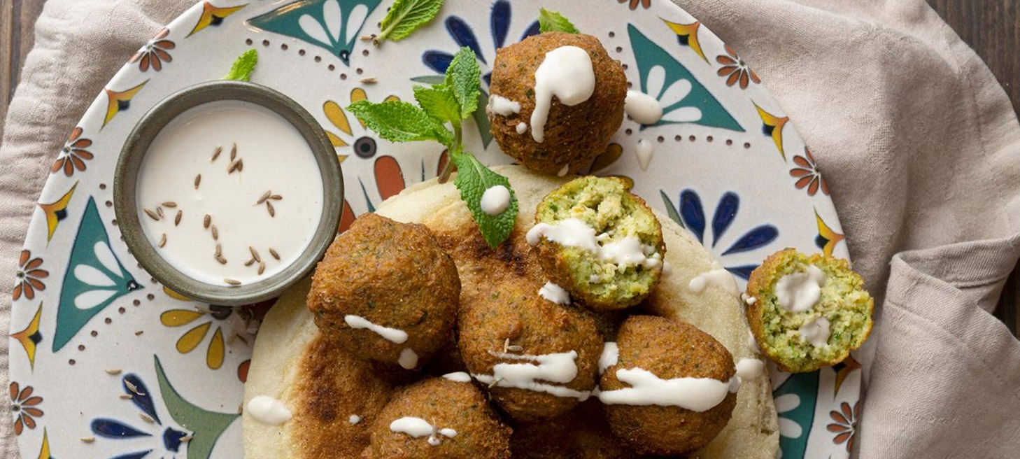 UCookbook: Baked falafel with creamy tzatziki dressing - CampusWell