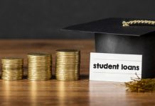 graduation hat student loans