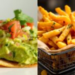 Smart snacking: Healthier comfort foods to power your study sessions Assorted comfort snacks including granola, guacamole, fries, and cookies arranged side by side.