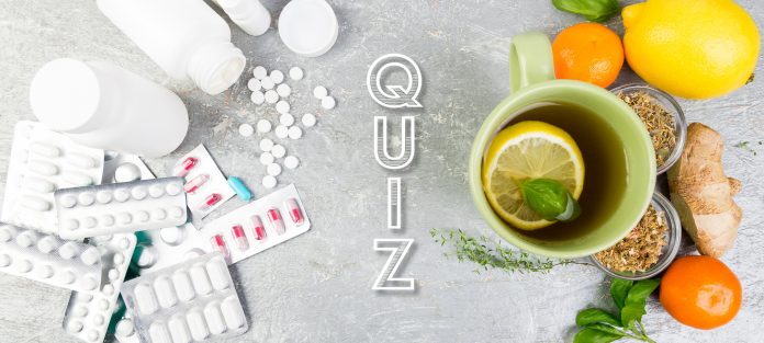 Quiz, image of medicine and natural remedies