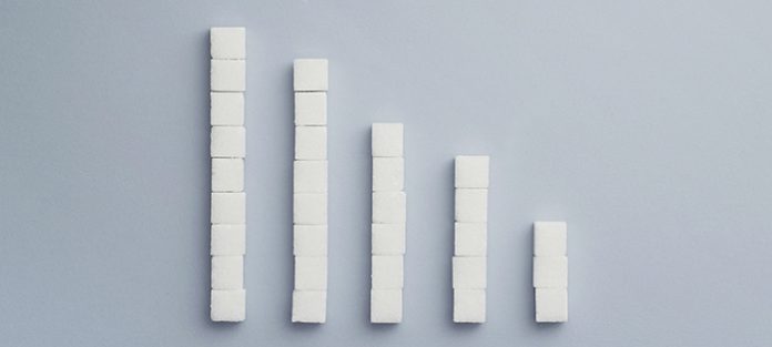 stacks of sugar cubes