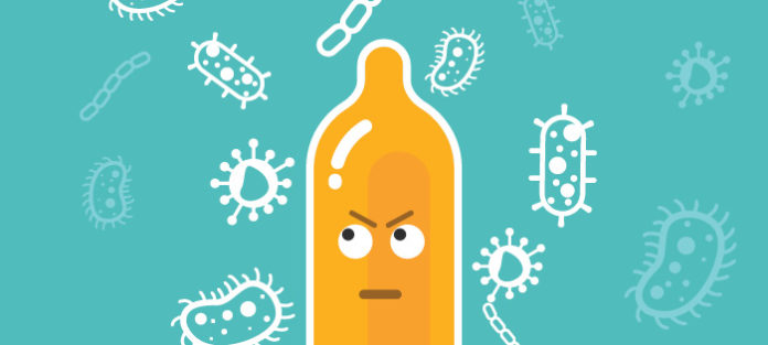 Condom fighting viruses