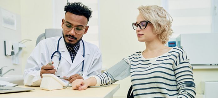 taking blood pressure with doctor | what to do about high blood pressure